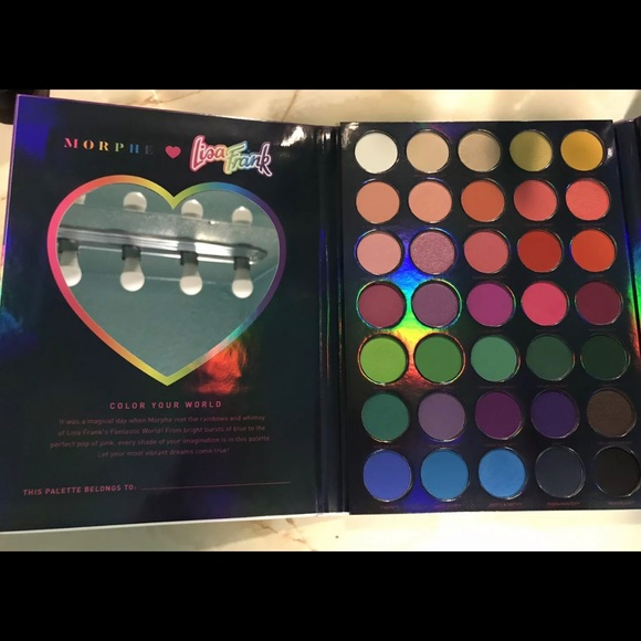 Morphe x Lisa Frank ~ `PRANCING UNI’S' 35B by Lisa Frank Eyeshadow Palette ~ NIB - Picture 6 of 12